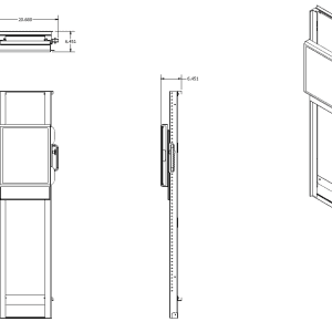 a blueprint for a custom monitor railing